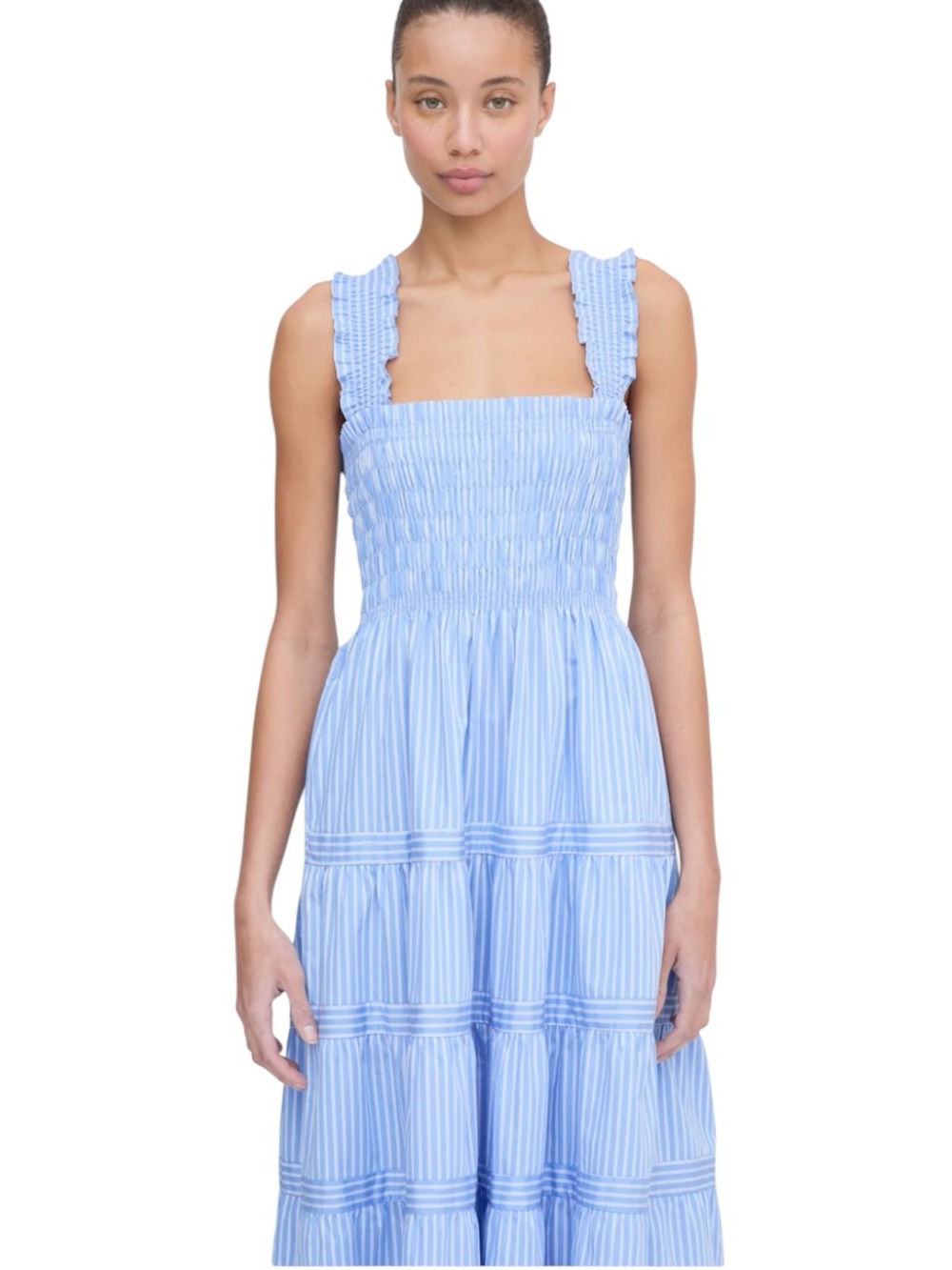 Hill House Kimmy dress. Blue stripe. S. EUC - Picture 6 of 10